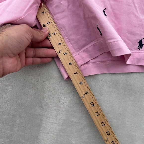 Polo Ralph Lauren Shorts Mens 33 Pink Pony Embroidered Stretch Classic Fit - Picture 6 of 10